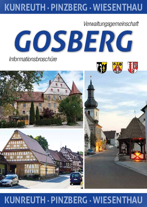 Bürgerinformationsbroschüre Verwaltungsgemeinschaft Gosberg